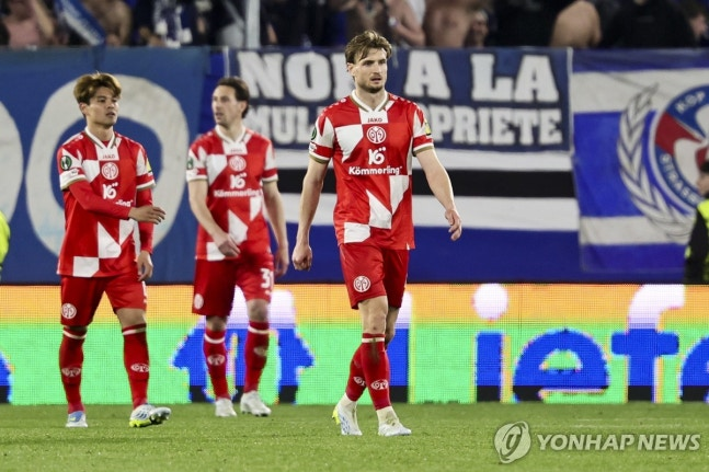 UECL 4강 진출에 실패한 마인츠 / 사진=연합뉴스