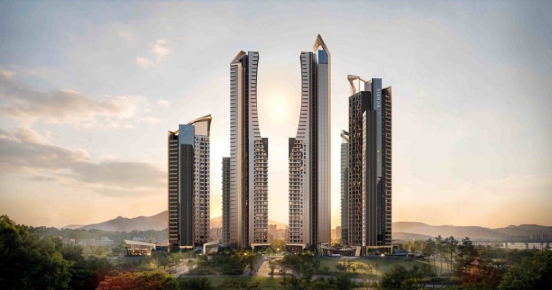 신반포 19·25차 재건축 수주를 본격화하며 제안한 ‘래미안 일루체라’의 투시도 /제공=삼성물산