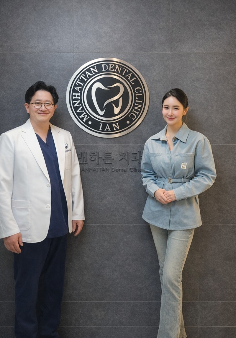 이안맨하튼치과 함대원 원장, 한양대 시니어모델 이현진 교수