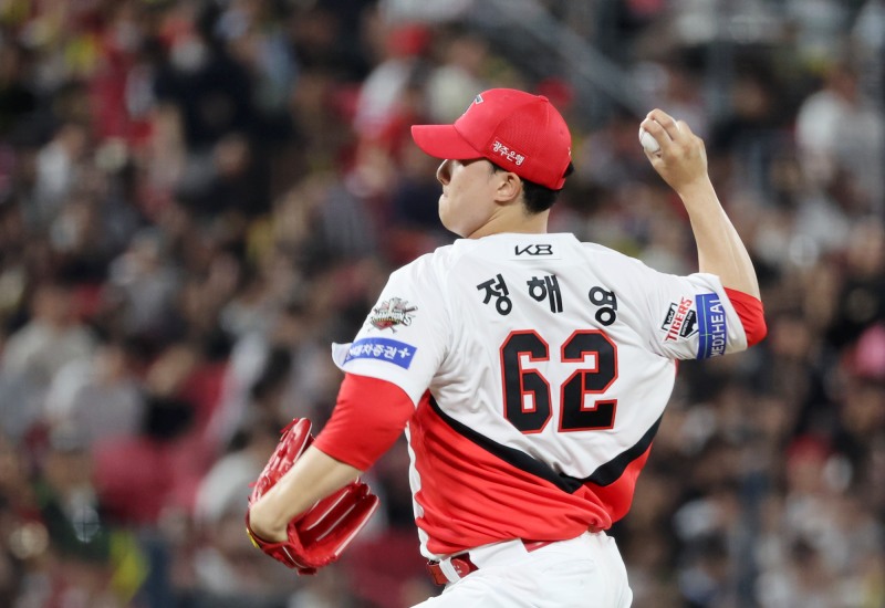 투구하는 정해영. / 사진=연합뉴스