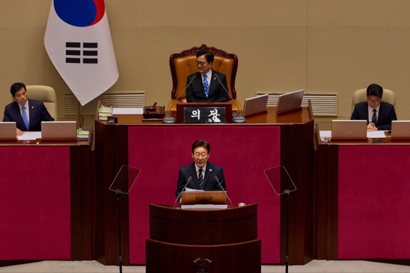 이재명 대통령이 지난 2일 국회에서 2026년도 추가경정예산안 시정연설을 했다(출처 청와대)