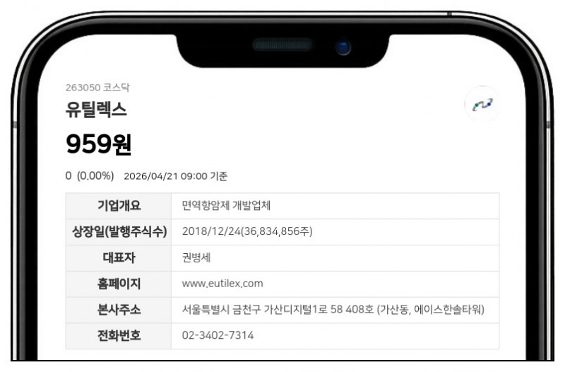유틸렉스 상장폐지 기로에서 '개선기간' 확보…주식 거래정지는 계속