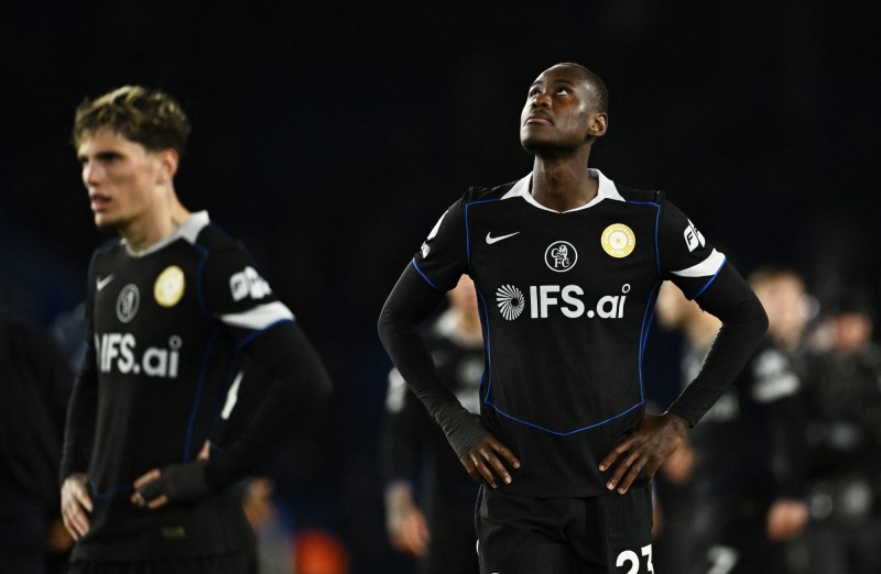 브라이턴전 패배 후 첼시 선수들의 모습. / 사진=연합뉴스