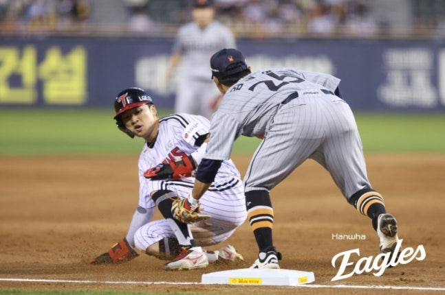 한화-LG전에서의 한화 수비