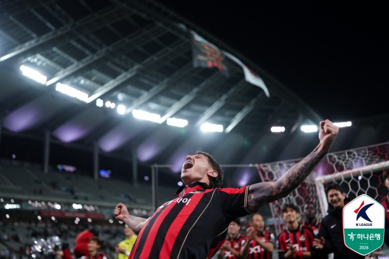 포효하는 FC서울의 클리말라. / 사진=연합뉴스