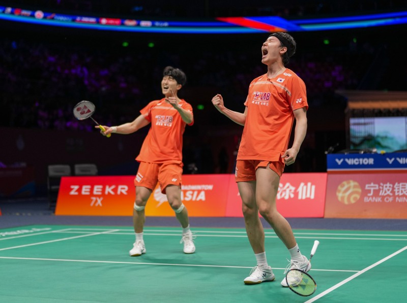 남자복식 세계랭킹 1위 김원호와 서승재(좌측부터). / 사진=연합뉴스