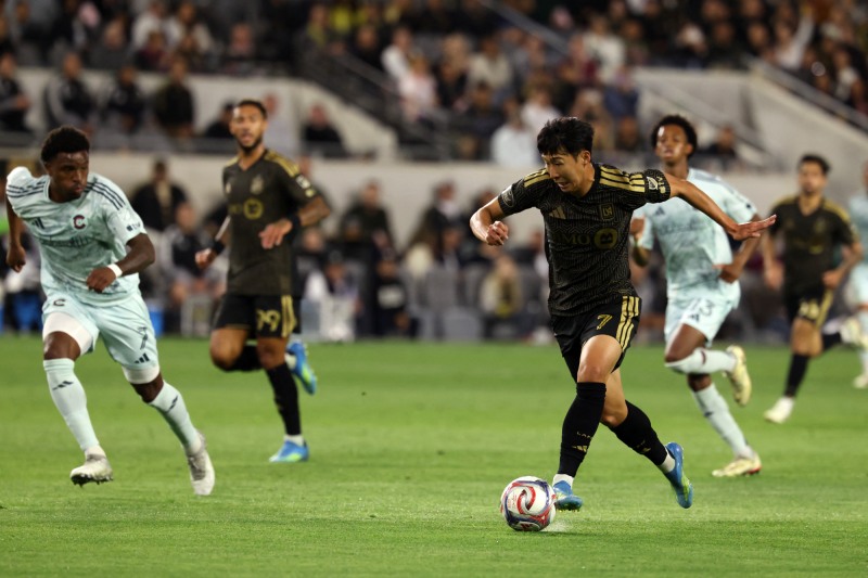 드리블 하는 LAFC 손흥민. / 사진=연합뉴스