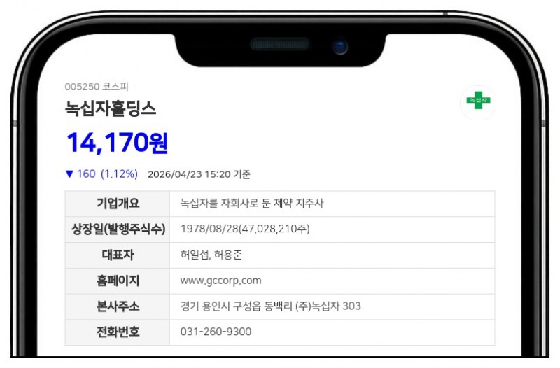 녹십자홀딩스 친인척 지분 확대, 최대주주 등 소유 보통주 8만여주 증가