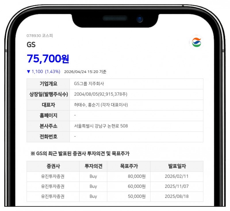 GS 허성준 친인척, 보통주 1만주 장내 추가 매수…지분율 0.01%p 상승