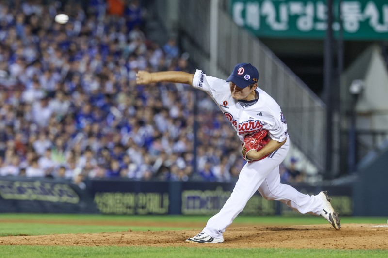 역투하는 김택연. / 사진=연합뉴스