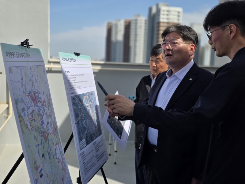 김용진 GH 사장의 현장점검 모습./경기주택도시공사(GH)