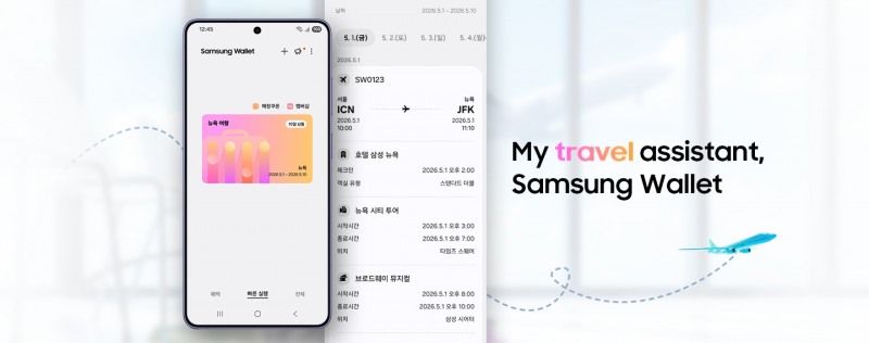 삼성 월렛 여행 기능 이미지./삼성전자