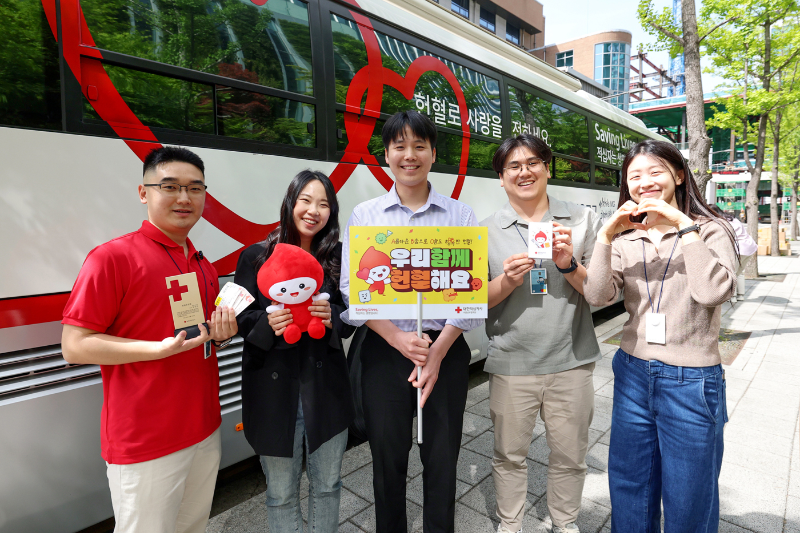 대우건설이 헌혈 캠페인을 실시하고 있다./대우건설