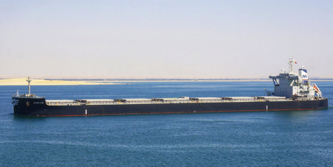 그리스 벌크선 해운사 M/Maritime의 8만1070DWT 캄사르막스급 벌크선 ‘에코(ECHO.GR)’호. 사진= M/Maritime