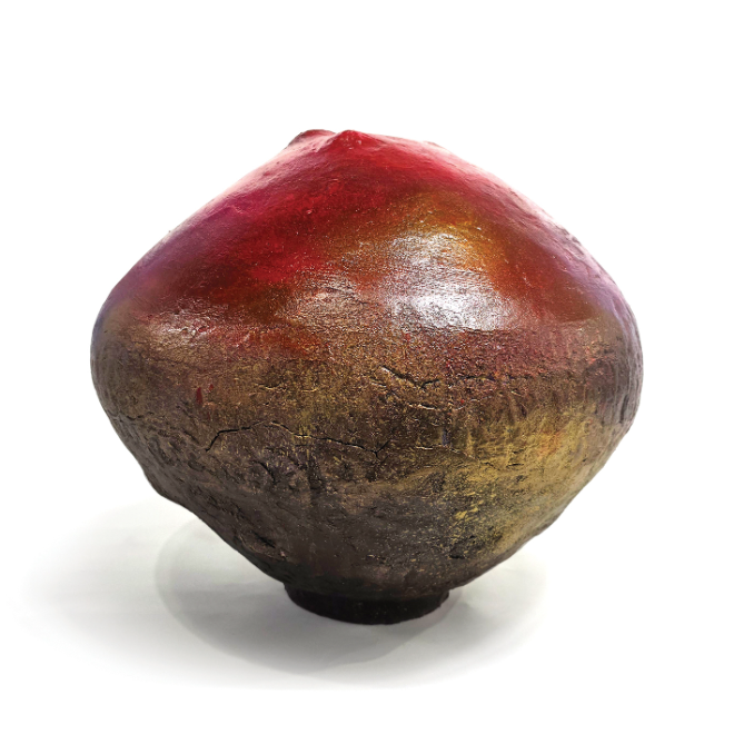 타오르는 중심, Burning Center Mixed media / 40x46cm / 2025