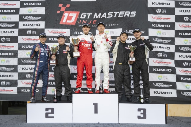 2026 인제 GT 마스터즈 개막전 마스터즈1 시상식 장면 / 사진=MIK 제공. 연합뉴스