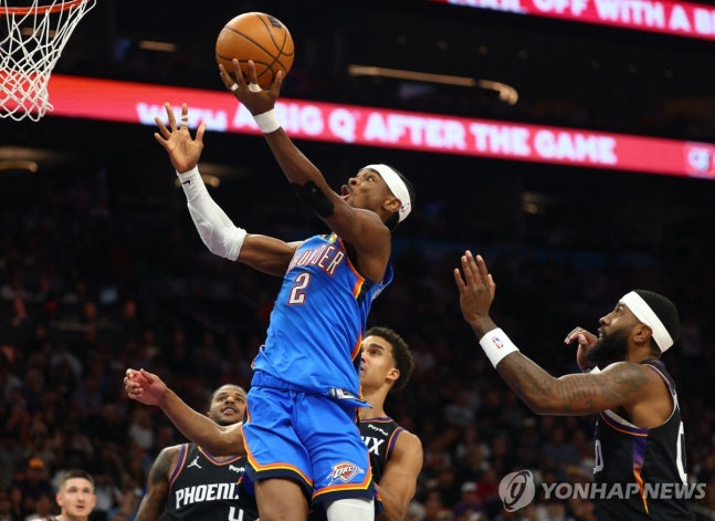 샤이 길저스알렉산더의 레이업 / 사진=연합뉴스