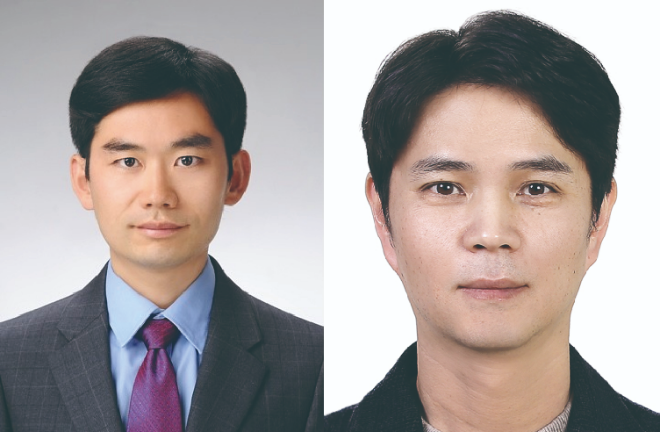 (왼쪽부터) 섭화림 연구원, 서수환 교수(지도교수) / (사진제공=건양대)