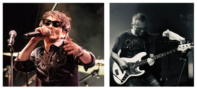 가수 유진하 책임교수(좌), 베이시스트 최원혁 교수. (사진제공=음실련)