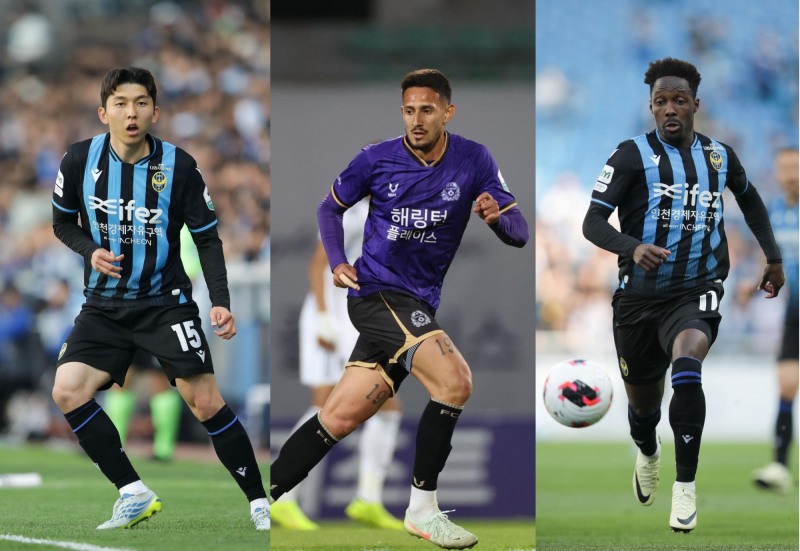 왼쪽부터 서재민, 엘쿠라노, 제르소. / 사진=연합뉴스