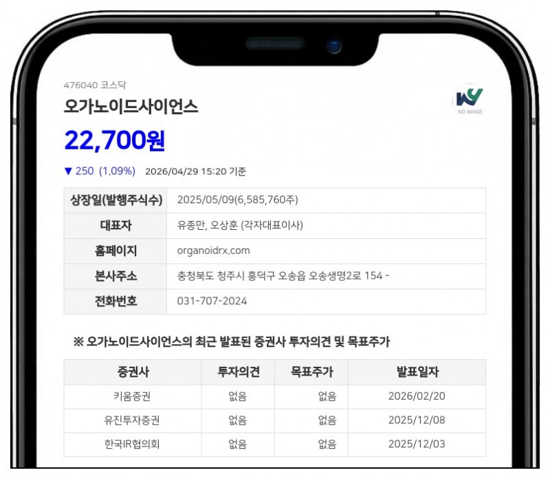 오가노이드사이언스, 60억 규모 유상증자... R&D 및 임상 비용 확보