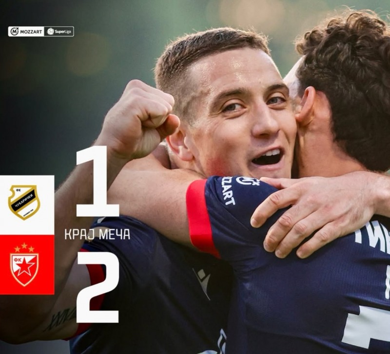 추카리치키를 2-1로 물리친 츠르베나 즈베즈다. / 사진=연합뉴스