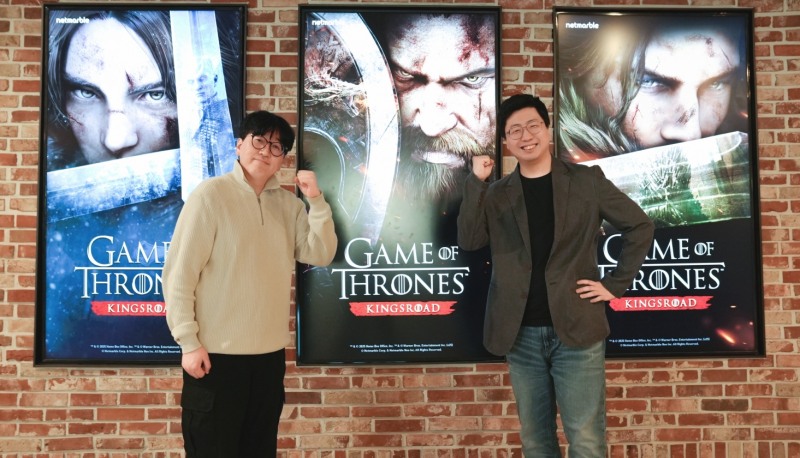넷마블 네오 장현일 PD와 넷마블 문준기 사업본부장(제공=넷마블).