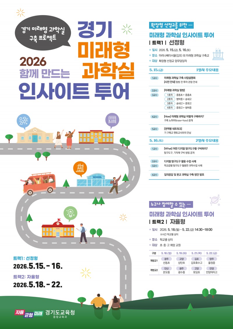경기미래형 과학실 인사이트 투어 포스터