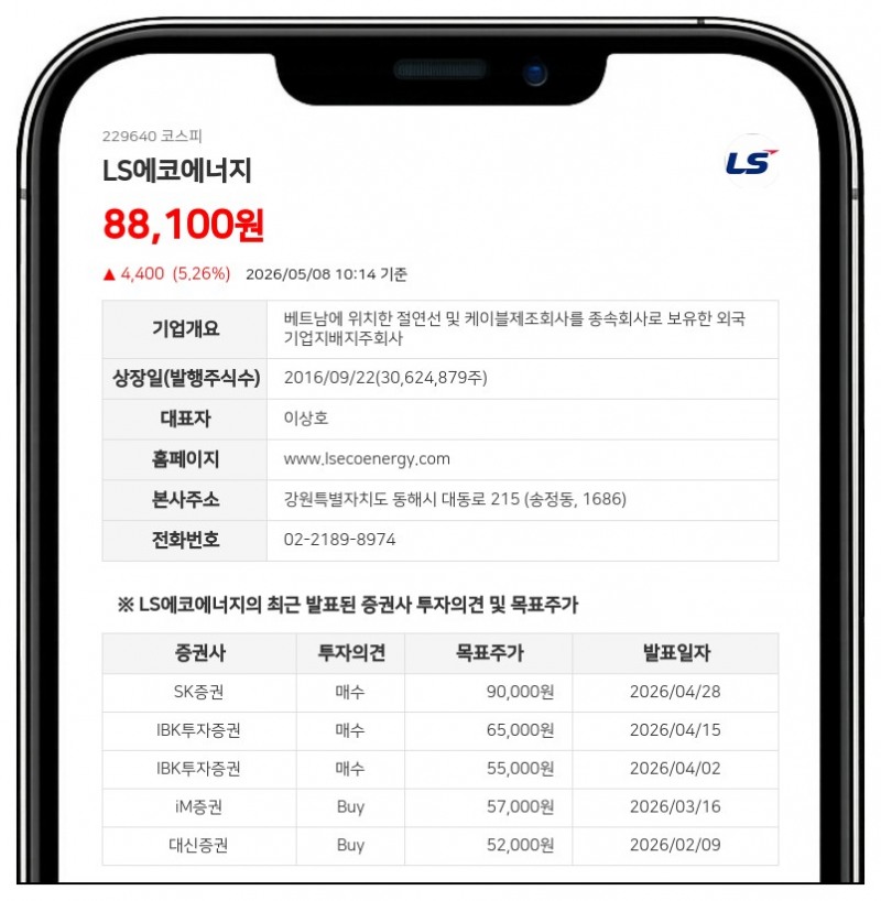 LS에코에너지 임원진, 장내매수로 지분 0.01%p 확대…총 2,250주 늘려