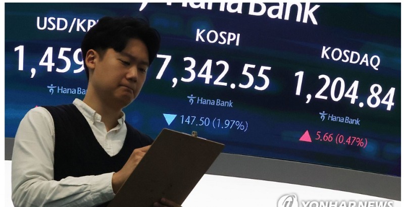 외국인들은 코스피지수가 7000선을 돌파하자 지난 7일부터 이틀 간 10조원 넘게 대량 매도에 나서고 있다. 사진=연합뉴스
