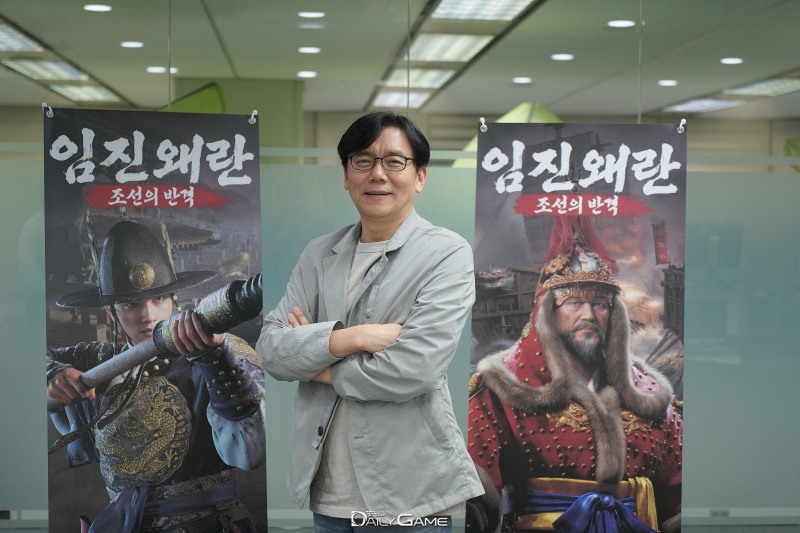 '임진왜란: 조선의 반격'을 선보인 레드징코게임즈 김태곤 총괄 디렉터.