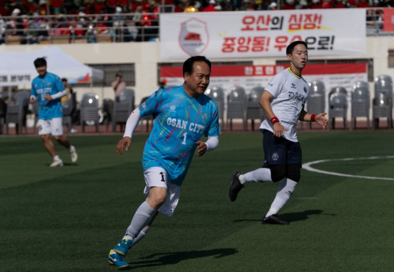 이권재 국민의힘 오산시장 후보가 종합스포츠타운 조성ㅇㄹ 공약했다./선거캠프