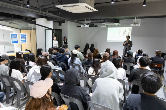 지난 12일, 외국인 유학생 정착·취업·네트워킹 프로그램 현장 사진. (사진제공=상명대)