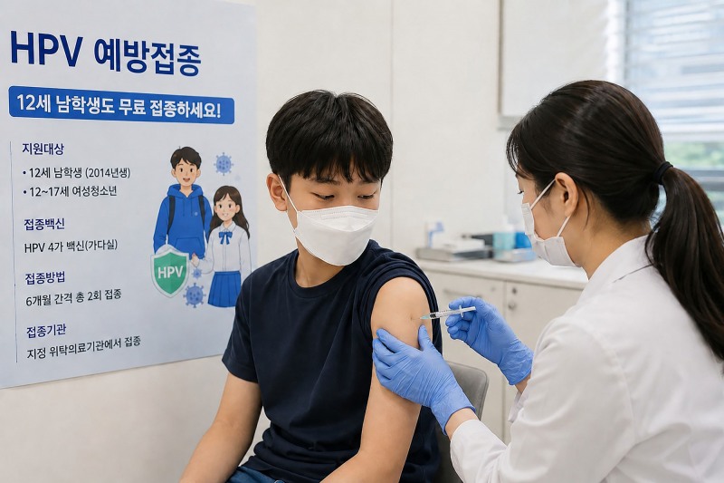 성남시 “12세 남학생도 HPV 무료 접종