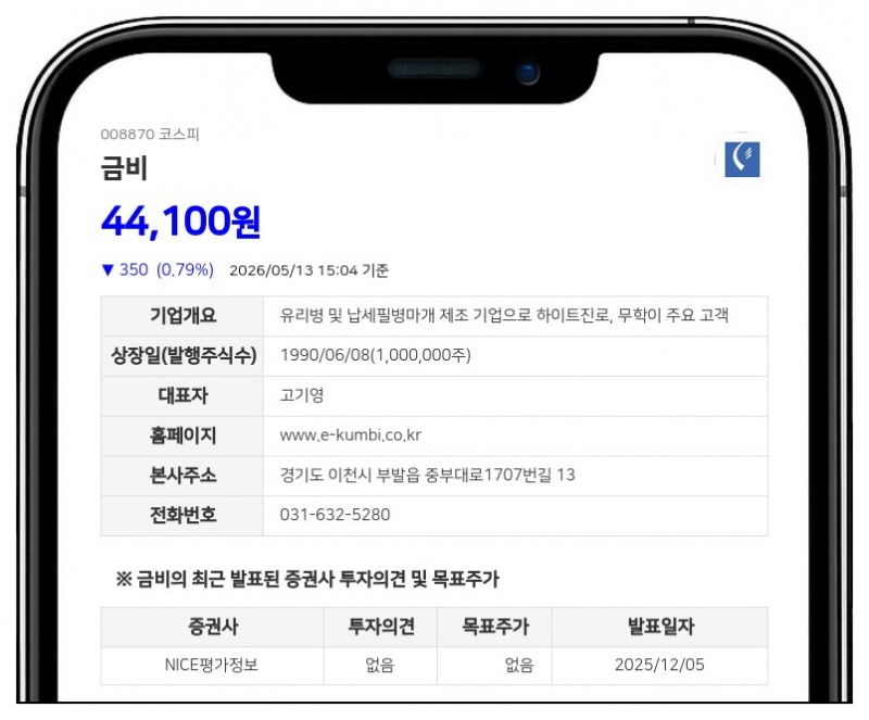 금비, 주당 500원 중간배당 실시…시가배당률 1.1%에 총 5억원 규모