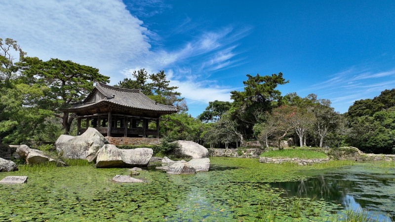공모 사업 대상지로 선정된 보길 세연정 전경 (사진제공=완도군)