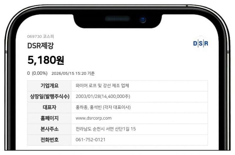 DSR제강 홍진우, 보통주 5,880주 장내매수...최대주주 지분율 0.04%p↑