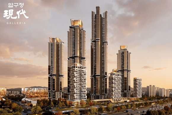 강남구 압구정5구역 재건축 현대건설 투시도