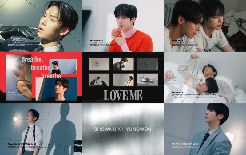 몬스타엑스 셔누X형원, 신보 ‘LOVE ME’ 프리뷰 공개…다채로운 장르 눈길