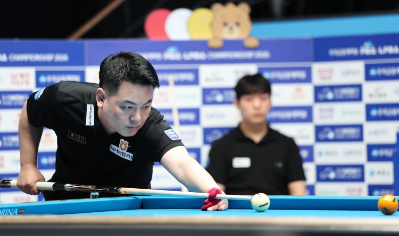 PBA투어 개막전 32강에 올라간 조재호. / 사진=연합뉴스