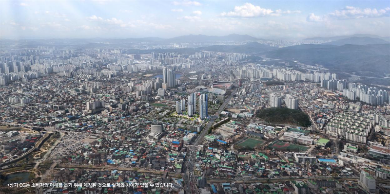 두산위브 더센트럴 수원 광역조감도/두산건설
