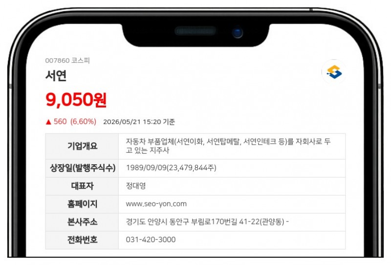 서연 임원 박성정, 연이은 장내매수로 지분율 0.07%p 확대