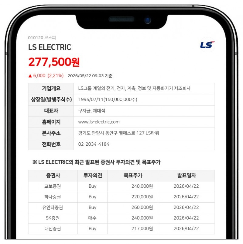 엘에스일렉트릭 채대석 임원, 보통주 500주 추가 확보…지분 변동 공시
