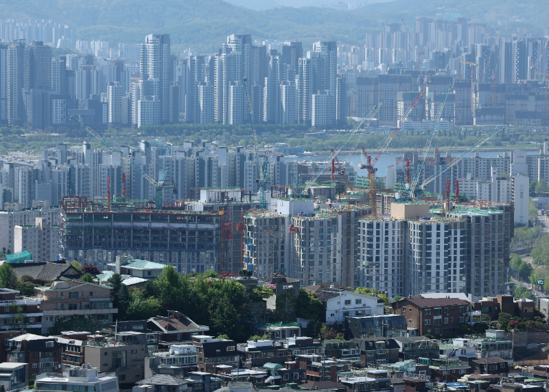 서울 아파트 건설 현장/뉴시스