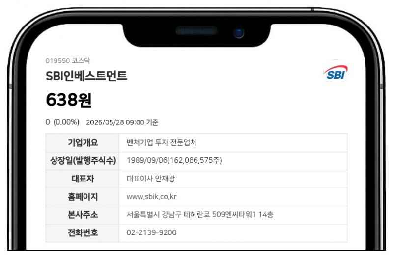 SBI인베스트먼트 29일 거래 재개...액면병합 마치고 코스닥 시장 복귀