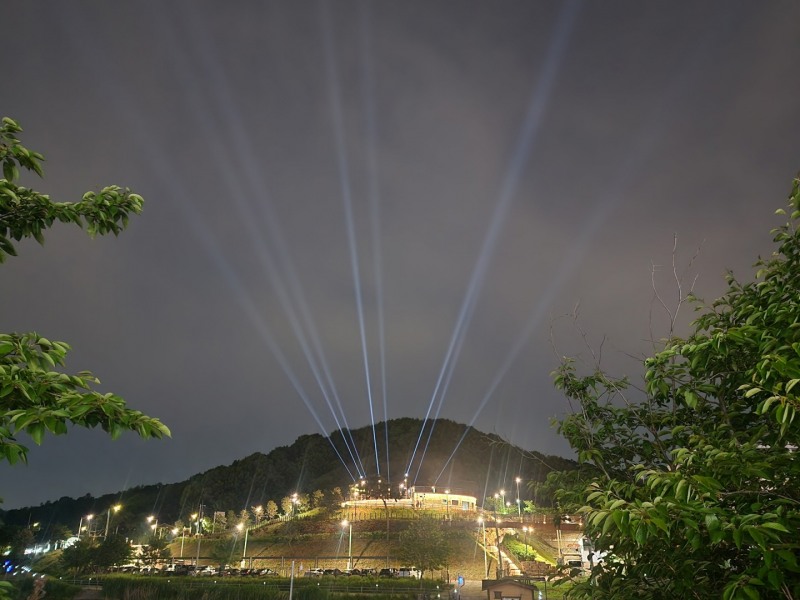 따오기문화공원 야간경관 모습. 시흥시