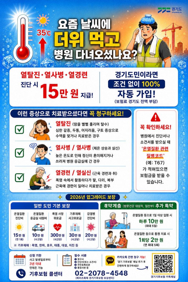 ‘경기 기후보험’안내 포스터./경기도