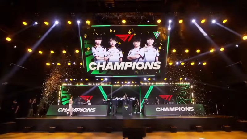 T1 FC 온라인 팀이 FC 프로 마스터즈서 우승을 차지했다(출처=FSL 유튜브 캡처).