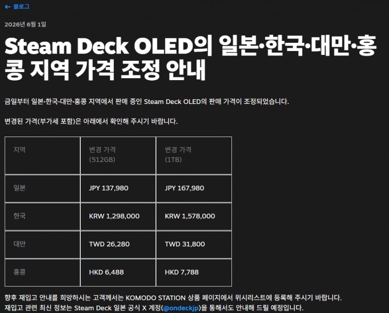 (출처=코모도 공식 홈페이지).