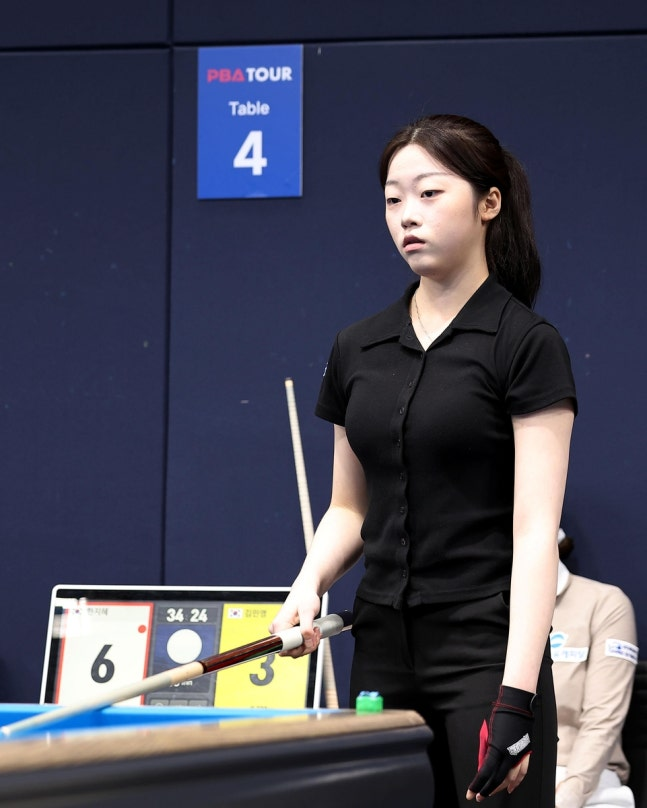 2008년생 선수 한지혜 / 사진=PBA 제공